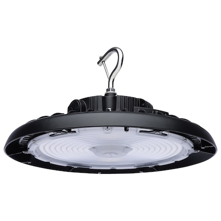 Nuvo Wattage 150W/175W/200W and CCT Selectable 3K/4K/5K LED UFO High Bay, 120-347 Volt, Black Finish 65/771R3